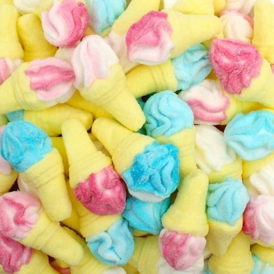 Marshmallow a Forma di Mini Gelati Mix al Gusto Vaniglia 900 gr [1586c35a]