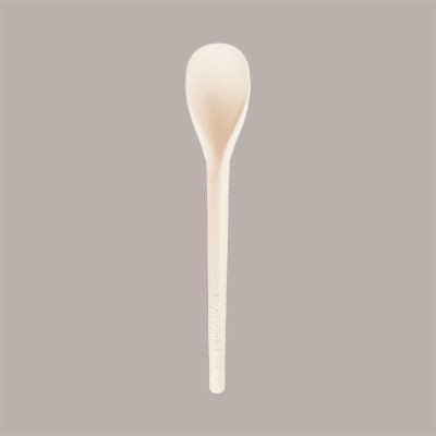 Cucchiaino Bio 12 cm Beige in PLA Ideale per Gelato Frappè Yogurt Granita Ice Curvy S 1 kg [ff2a0389]
