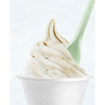 Cucchiaino Bio 12 cm Salmone in PLA Ideale per Gelato Frappè Yogurt Granita Ice Curvy S 1 kg [19469033]