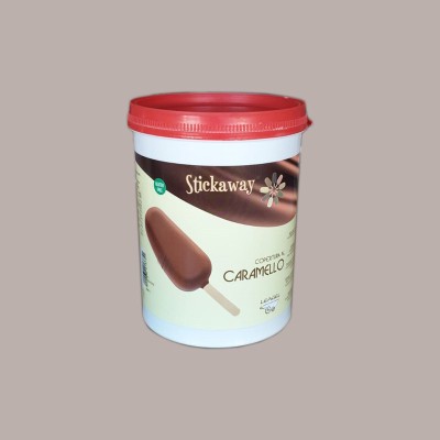 Copertura Cioccolato al Caramello ideale per Stecco Biscotto Gelato Stickaway  Leagel 1,2 Kg [4432d21b]