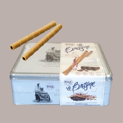 Le Bussine Sottili Cialde Arrotolate e Cacao Interno BUSSY 1,1 Kg [f14fbe8a]