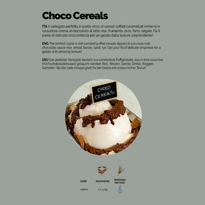 Variegato Gusto Cioccolato al Latte e Cereali Choco Cereals Leagel 4 Kg [b631e4fa]