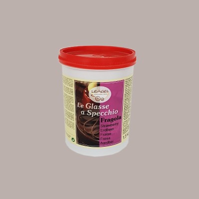 Glassa a Specchio Gusto Fragola ideale per Semifreddi Dolci Leagel 1,5 Kg [cc3049a3]