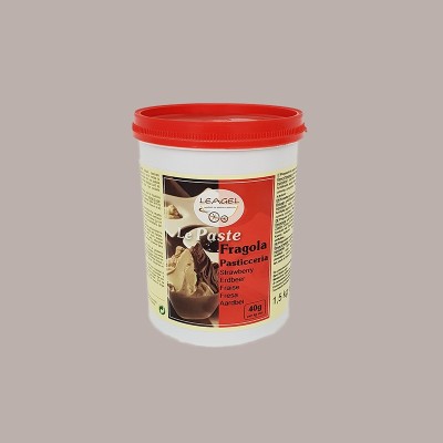 Pasta al Gusto di Fragola ideale per Pasticceria Dolci Leagel 1,5 Kg [ee1a5de3]