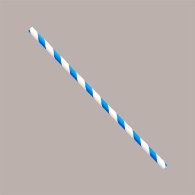 Cannuccia Carta Dritta Blu Spirale Bio Eco Dm8 H200mm 2x150 pezzi [dab7e908]