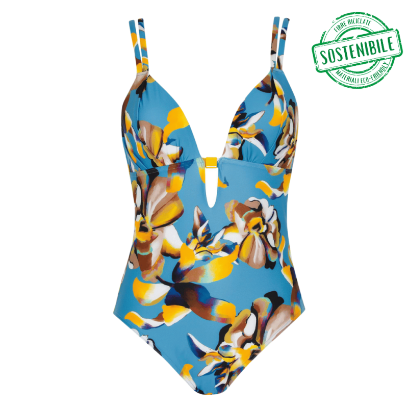 Costume intero azzurro multicolor Sunflair