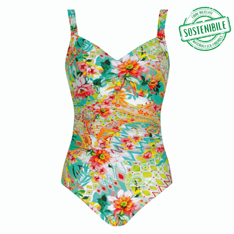 Costume intero floreale multicolor Sunflair