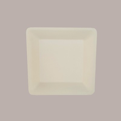 Piatto Biodegradabile Eco Quadrato 20x20 Carta Polpa Cellulosa 50 pezzi [e69dac9b]