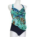 Tankini turchese e blu Sunflair