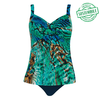 Tankini turchese e blu Sunflair