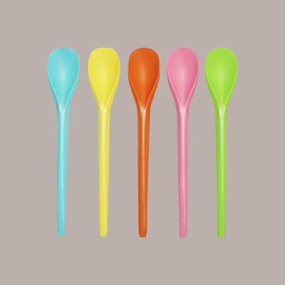 Cucchiaini Multicolor Impilati in PLA per Yogurt e Granita 13,8 cm 300 pezzi [933f7b43]