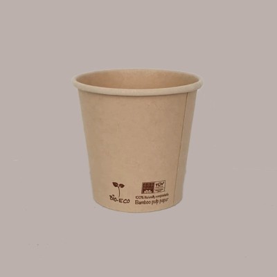 Bicchiere Carta per Caffè Biodegradabile Compostabile 4oz 120cc 50 pezzi [e281a316]