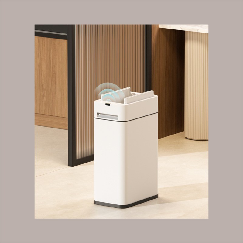 Cestino Pattumiera Automatico con Sensore 9 L in Acciaio Inox Bianco JAH575 [a000d6e5]