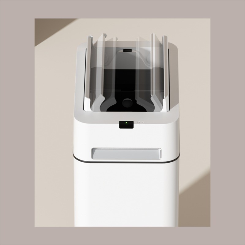 Cestino Pattumiera Automatico con Sensore 9 L in Acciaio Inox Bianco JAH575 [a55091fb]