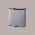 Cestino Pattumiera da Incasso in Acciaio Inox con Porta Fazzoletti 4 Lt Argento  JAH540 [5254e139]
