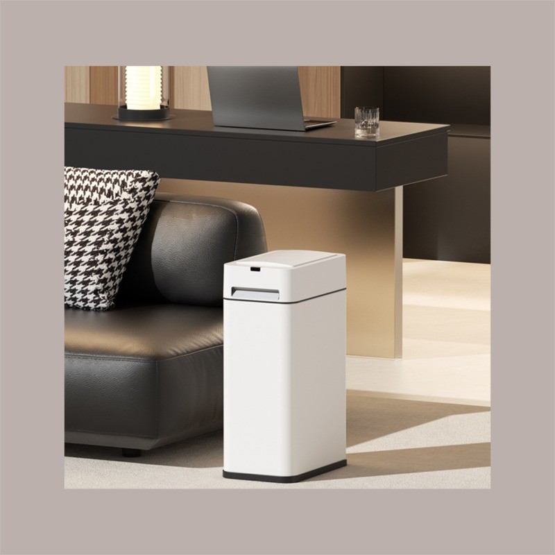 Cestino Pattumiera Automatico con Sensore 20 Lt in Acciaio Inox Bianco e Luce Notturna JAH577 [1944a6e2]