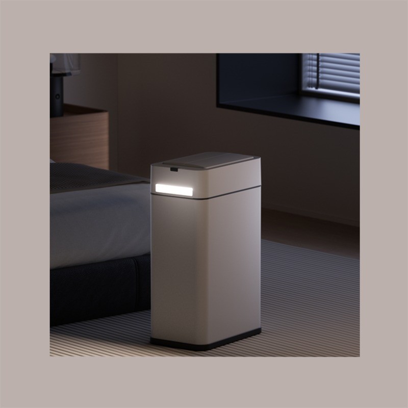 Cestino Pattumiera Automatico con Sensore 20 Lt in Acciaio Inox Bianco e Luce Notturna JAH577 [ab0920f8]