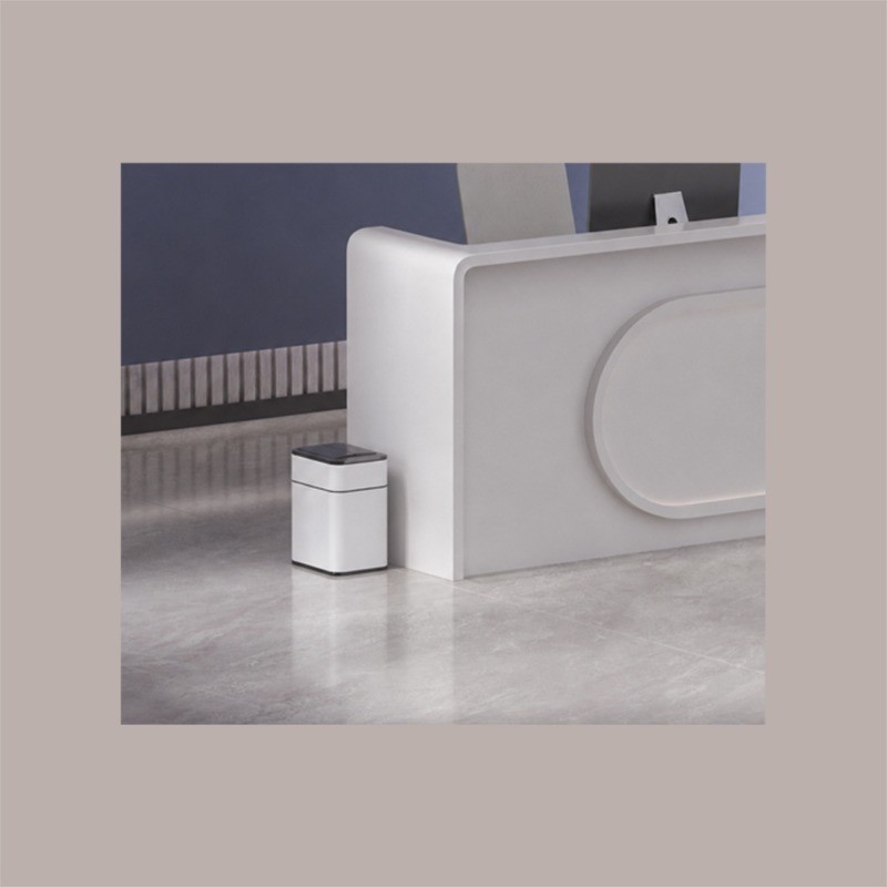 Cestino Pattumiera Automatica con Sensore 9 Lt in Acciaio Inox Bianco con Fissasacco JAH9809-9L [e9a49ef8]