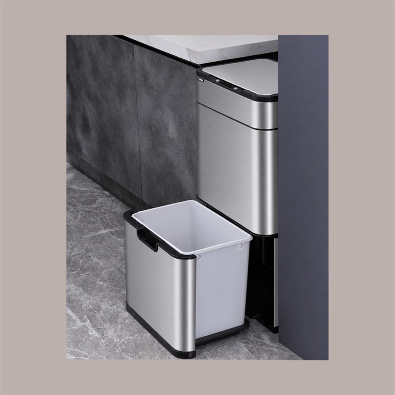 Cestino Pattumiera Automatica con Sensore 50 Lt in Acciaio Inox JAH8892 50L [6e0846f9]