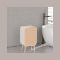 Cestino Pattumiera Automatica Sensore 20 Lt in Acciaio Inox Bianco con Gambe in Legno JAH9716 [a73ec46b]