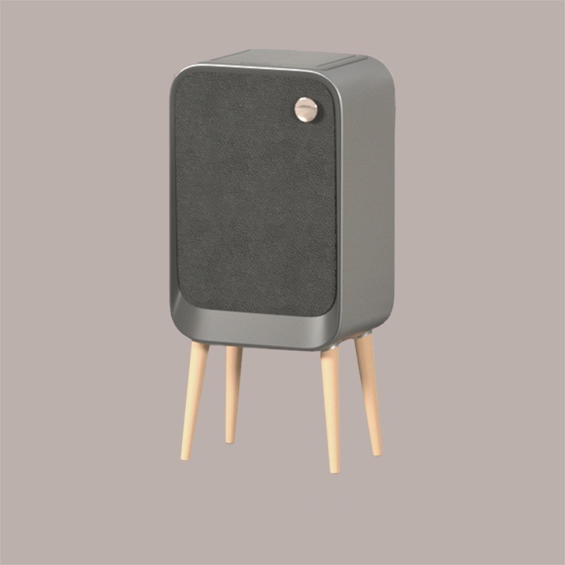 Cestino Pattumiera Automatica Sensore 20 Lt in Acciaio Inox Grigio con Gambe in Legno JAH9716 [a5c5d6f0]