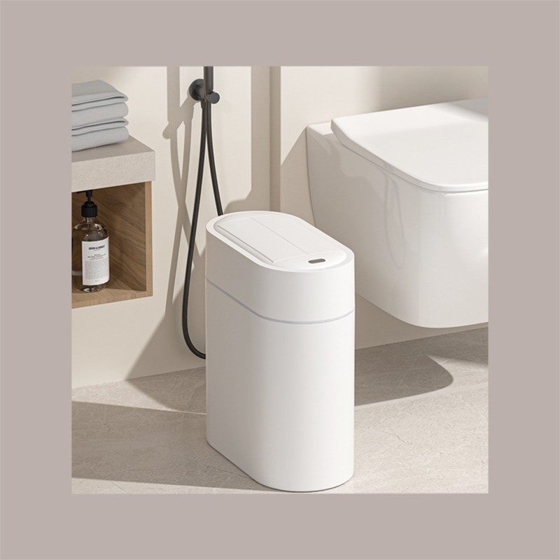 Cestino Pattumiera Automatica Sensore 9Lt  Bianco Forma Ovale con Autoassorbimento del Sacchetto JAH6737 [420b3dfb]