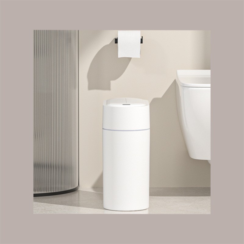 Cestino Pattumiera Automatica Sensore 9Lt  Bianco Forma Ovale con Autoassorbimento del Sacchetto JAH6737 [475b7ae5]