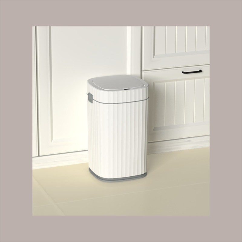 Cestino Pattumiera Automatico con Sensore da 15 Lt Bianco Grigio JAH5912 [df99eaf5]