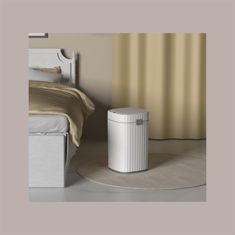 Cestino Pattumiera Automatico con Sensore da 15 Lt Bianco Grigio JAH5912 [6dd46cef]