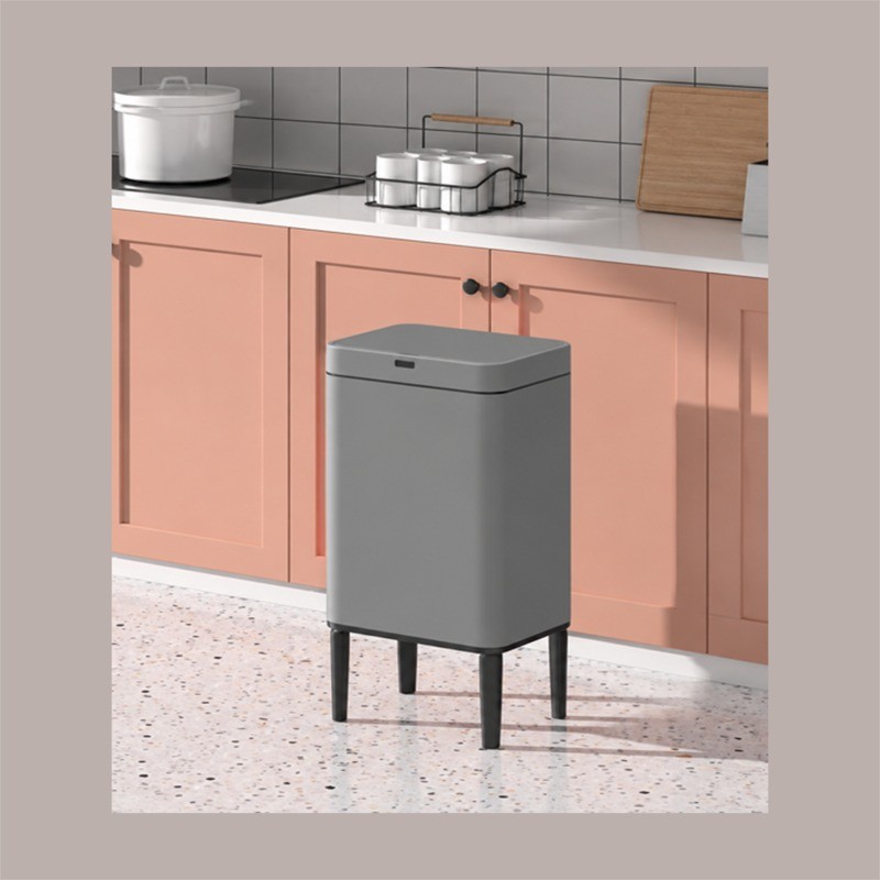 Cestino Pattumiera Automatica con Sensore 20 Litri in Acciaio Inox con Piedini Rialzati JAH6604L [8c98b35d]