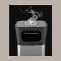 Cestino Pattumiera Quadrato con Posacenere 25 Lt in Acciaio Inox Argento  JAH3222 [12d64e45]