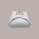 Scatola Porta Torta Cartoncino Bianco Damascato 41x41H7cm 5 Pz [d0ca59a8]