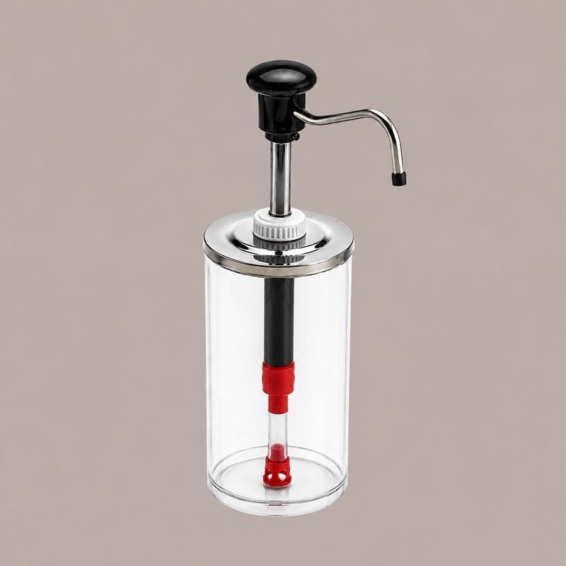 Distributore Dosatore Salse e Creme 3 Dispenser 1650 ml in Plexiglass, Acciaio e Finiture Nere [8c029c6d]