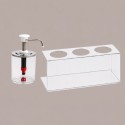 Supporto Trasparente a 3 Fori per Dispenser Salse Creme Spalmabili Marmellate da 950 ml [ab081172]