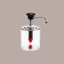 Distributore Dosatore Salse e Creme Plexiglass 3 dispenser 950 ml Finitura Nera [e87a0fcf]