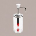 Distributore Dosatore Salse e Creme 3 Dispenser 1650 ml in Plexiglass, Acciaio e Finiture Bianche [105595ed]