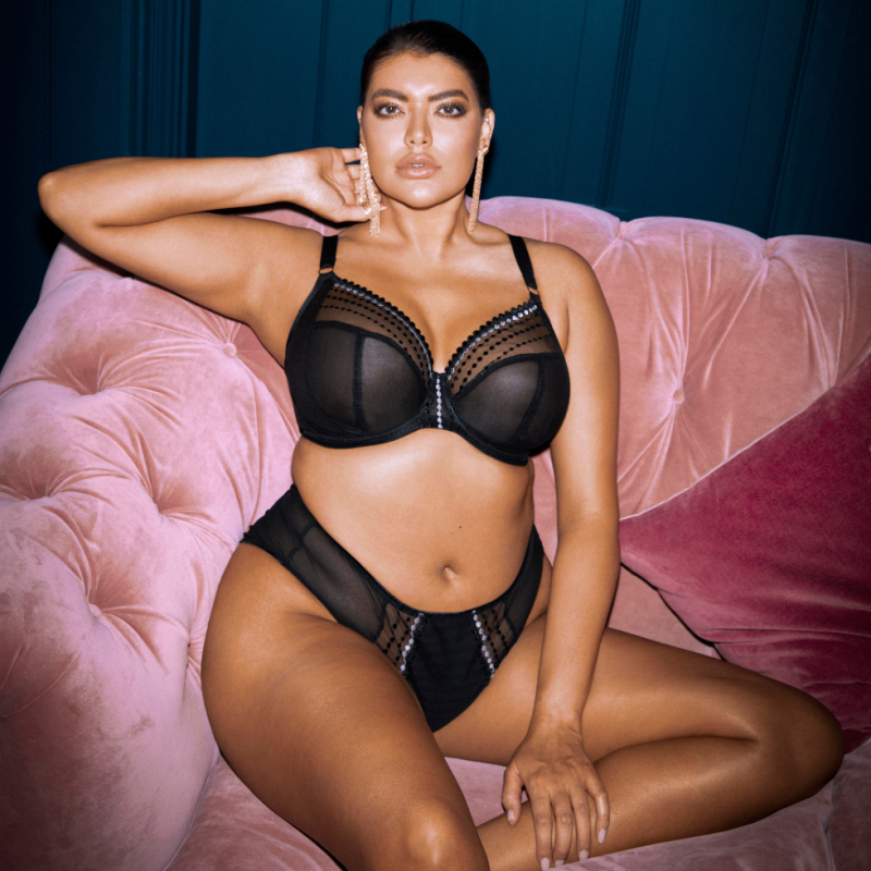 Reggiseno soft Matilda Nero  speciale coppe grandi