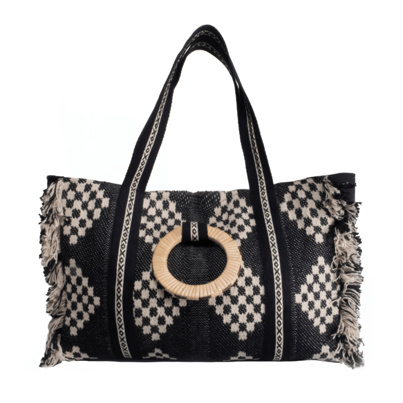 Borsa mare nera Sara di David