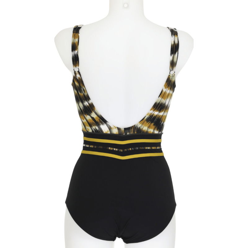 Costume intero nero multicolor modellante Sunflair