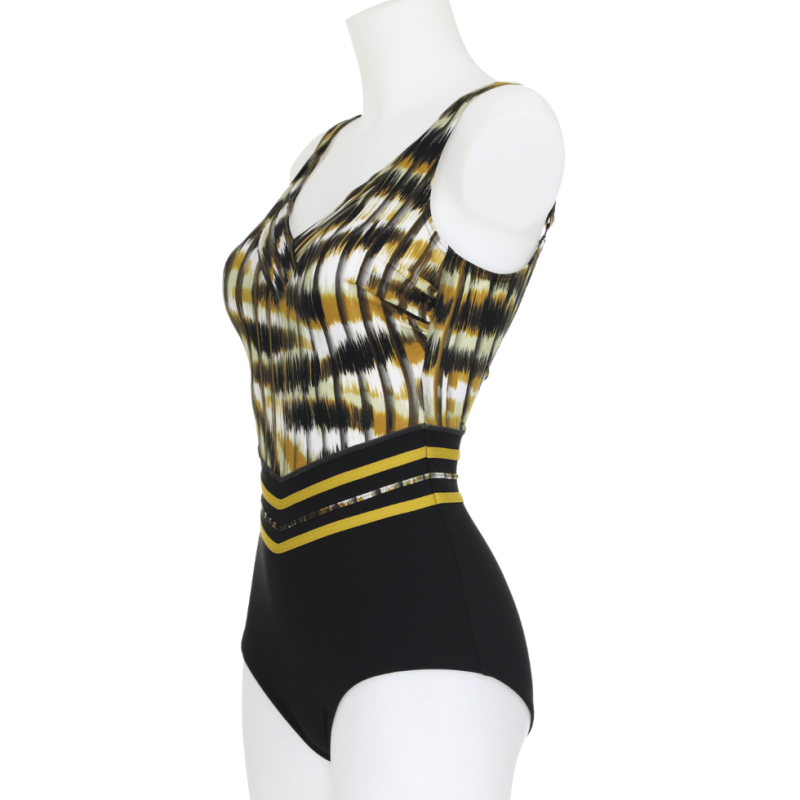 Costume intero nero multicolor modellante Sunflair