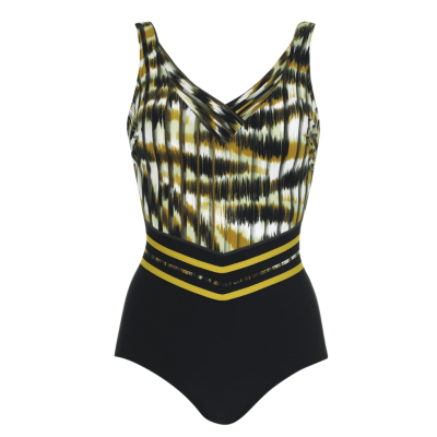 Costume intero nero multicolor modellante Sunflair