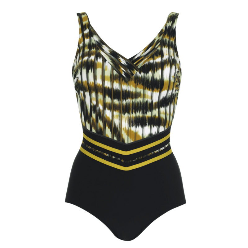 Costume intero nero multicolor modellante Sunflair