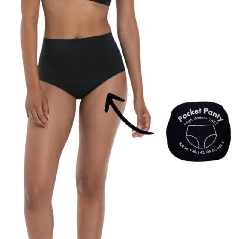Slip vita alta taglio laser Pocket Panty