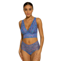 Completo Bralette Paradiso Portofino Blu Curvy Cosabella