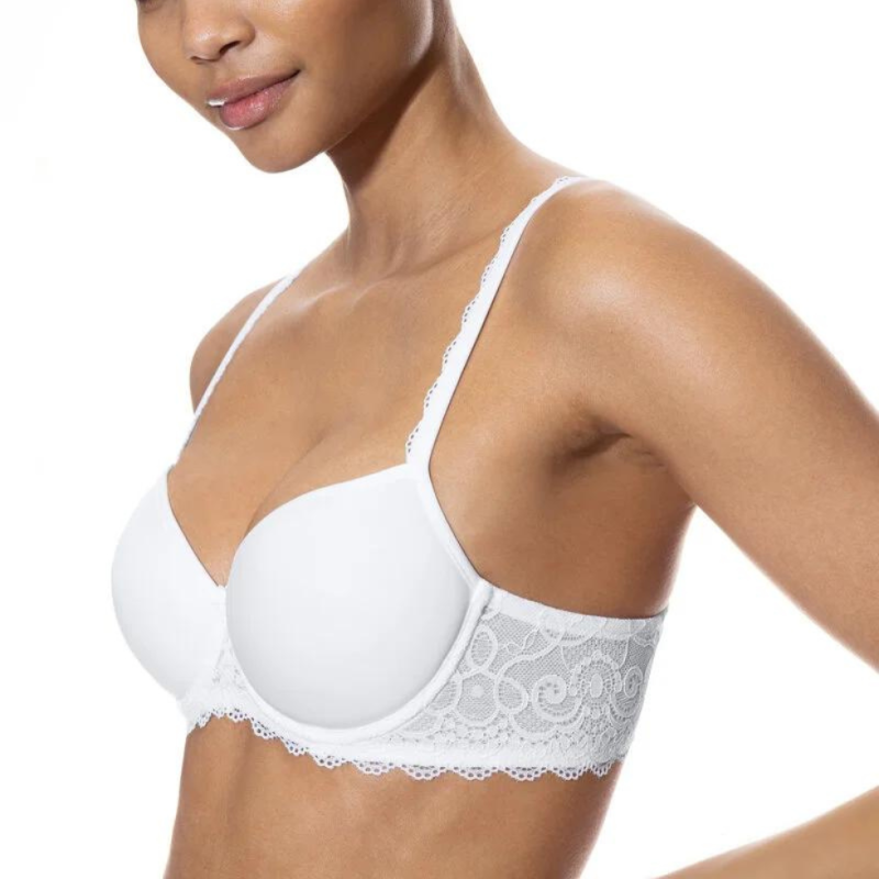 Reggiseno spacer half cup Amorous bianco