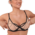 Reggiseno a balconcino soft con aperture Mata Hari Scandale Lingerie