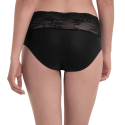 Slip vita alta con pizzo Essential Lace nero