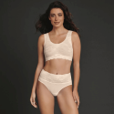 Slip vita alta con pizzo Essential Lace cristallo