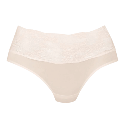 Slip vita alta con pizzo Essential Lace cristallo