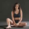 Bralette con coppe imbottite Essential Lace Anita nero